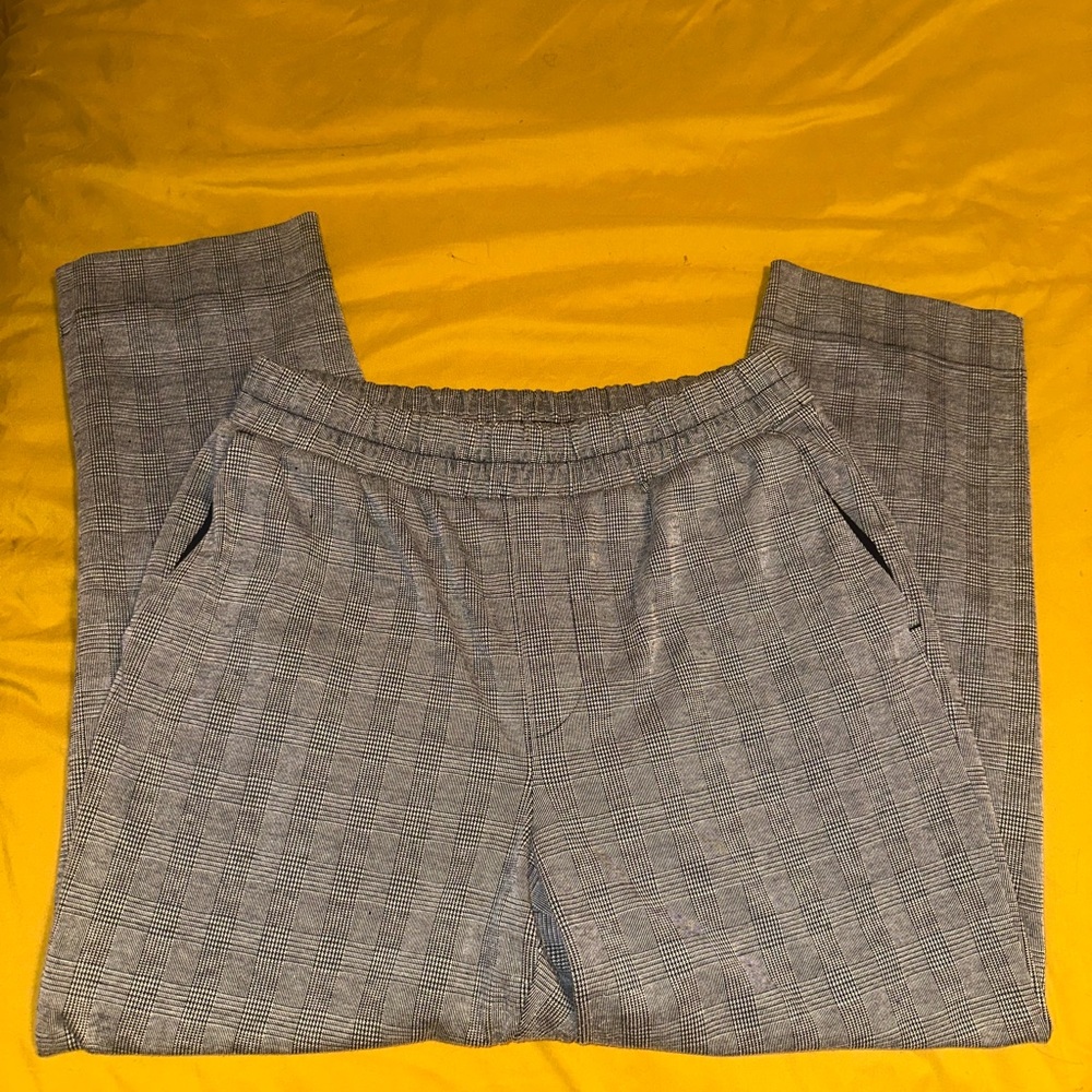 Gray Checkered Pants